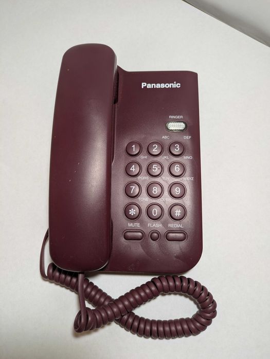 Стационарный телефон Panasonic KX-TS2350 (Бордовый)