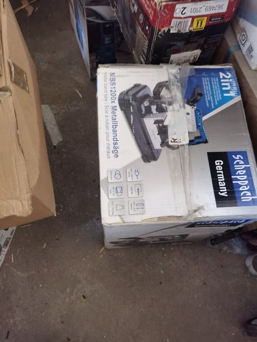 Banzic de matel firestrau cu banda Scheppach mbs 1200x