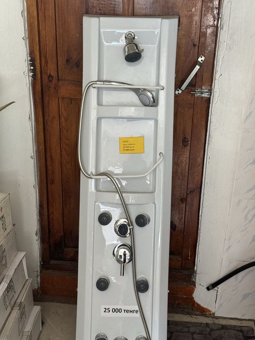 Душевые панели, тропический душ, напольный смеситель золото!!!