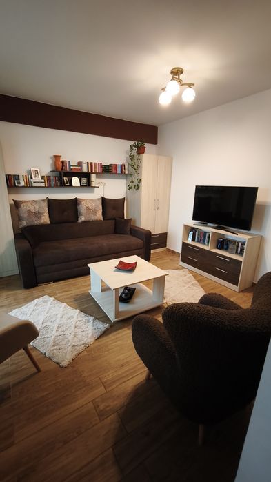 Apartament cu o camera de inchiriat sau vanzare 69500 euro, Tomesti Iasi, 38 mp, bloc nou, parter, complet mobilat si utilat