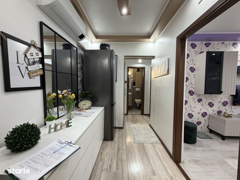 Apartament 3 camere Pitesti, Nord, Et2, 64 mp, 2 balcoane, mobilat