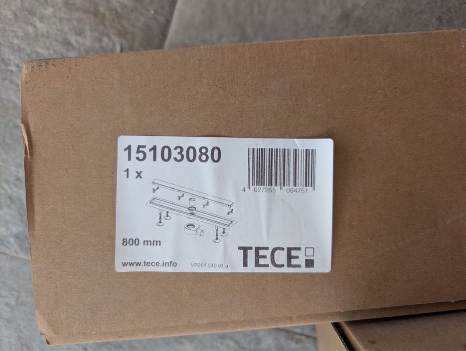 Rigola dus cu grila Tece Linus Plate 80cm