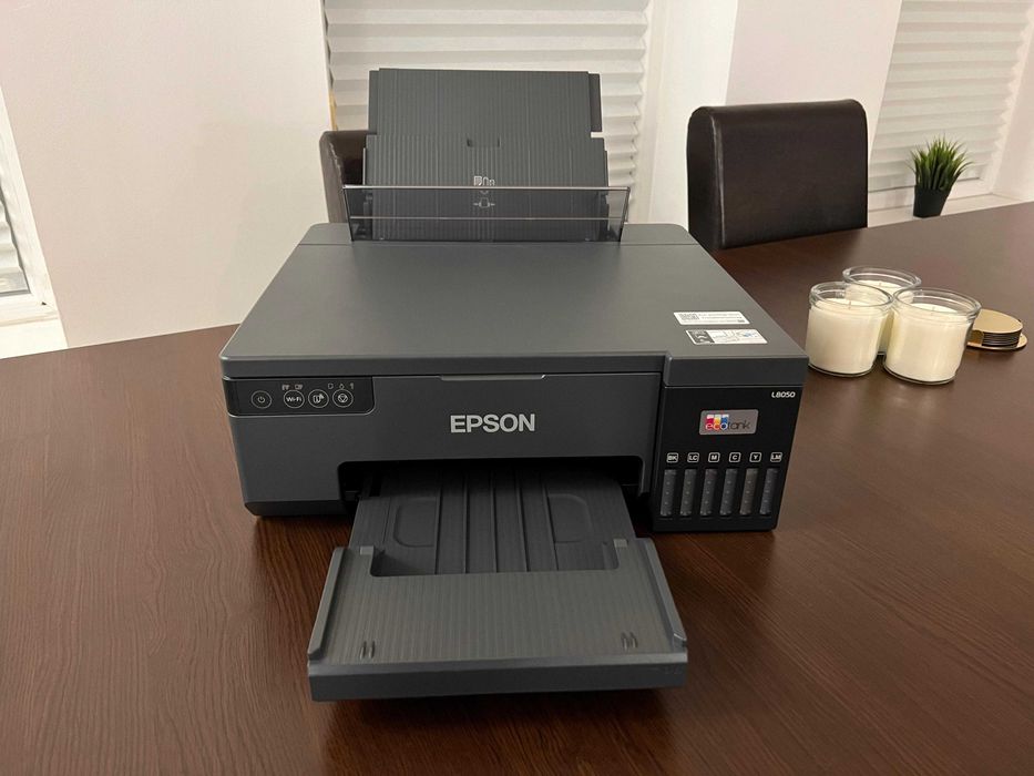 Imprimanta foto inkjet color EPSON EcoTank L8050 CISS, A4, Wi-Fi