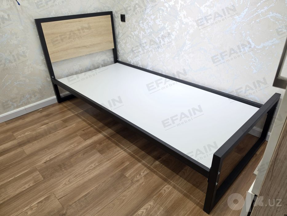 Bir kishili yangi loft krovat matras ham bor 90x200 односпальная новый