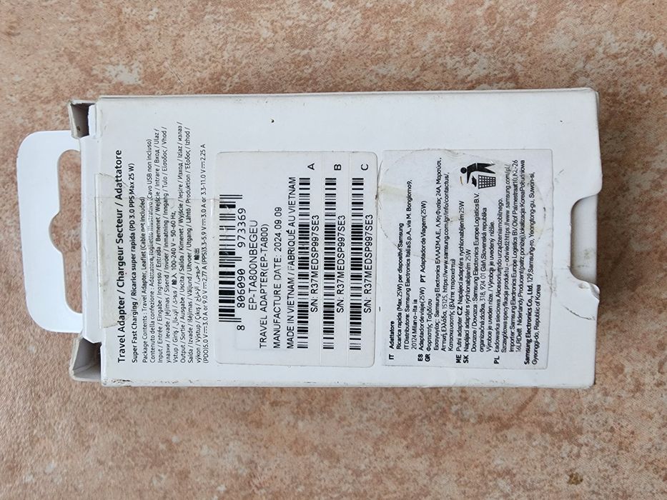 Продам адаптер Samsung 45W,25W