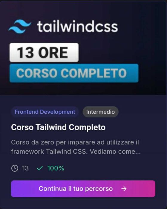 Vendo programma Front-end development completo