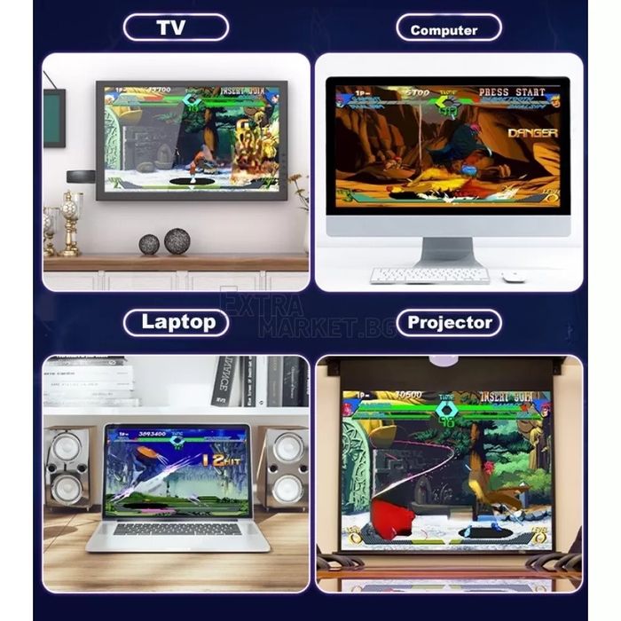 Игрова конзола HDMI 2.4G WIRELESS CONTROLLER GAMEPAD с над 10000 игри