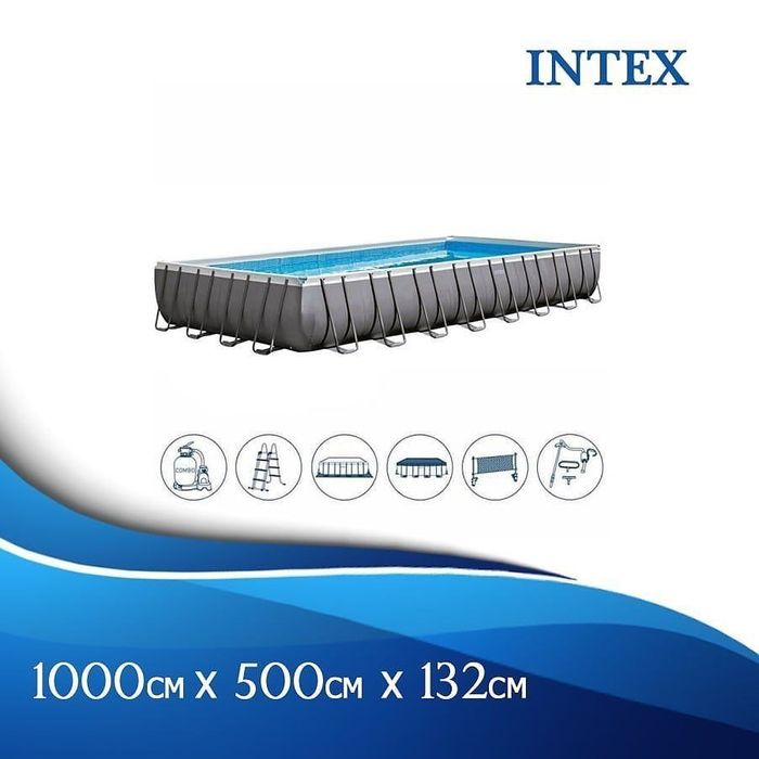 Стойка бассейн 1000×500×132 INTEX каркасный бассейн BESTWAY ORIGINAL