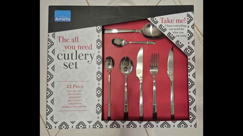 Vand set tacamuri Amefa - Manille, 42 piese, inox