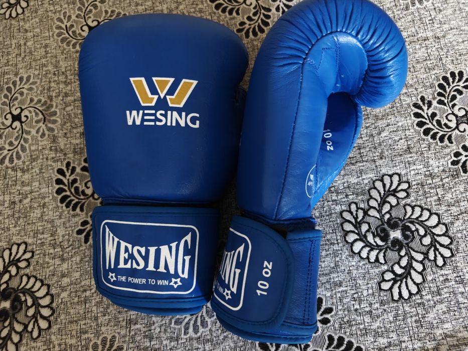 Синие перчатки Wesing