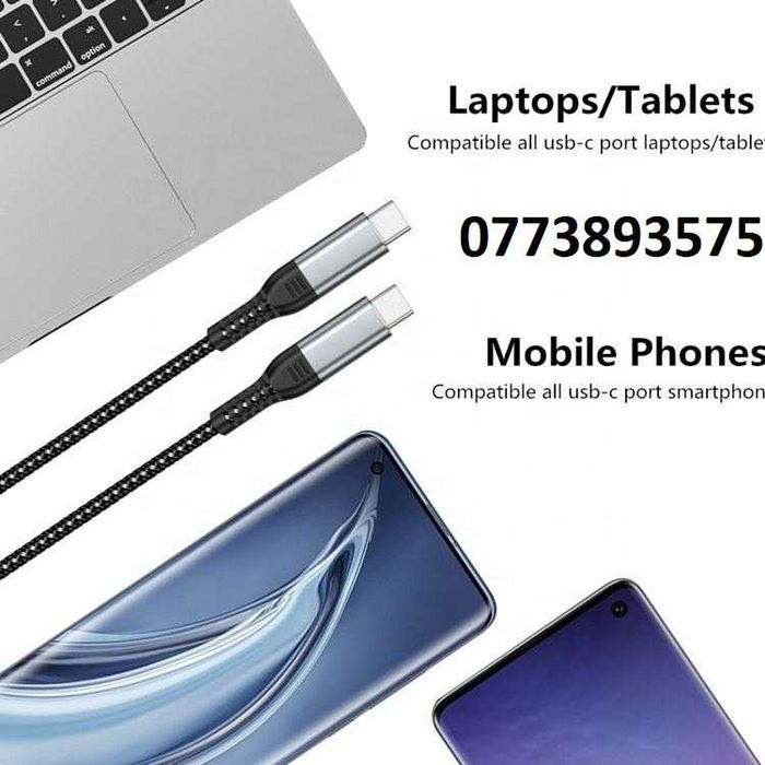 Cablu incarcare laptop telefon type-C 10Gbps 100W iPhone 15 Pro Max