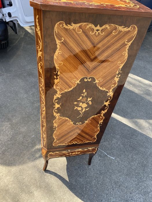 Винтидж шкаф интарзия Louis XV стил Франция 1930