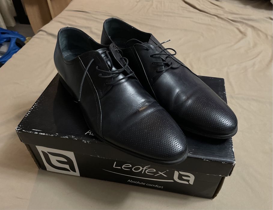 Pantofi de barbat Leofex din piele naturala impecabili