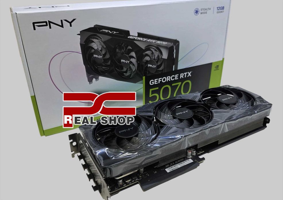 NEW! Гарантия 1 год! PNY RTX 5070 12GB GDDR7 192BIT 2K/4K (PALIT)