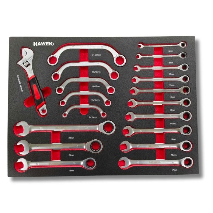 Шкаф/количка с инструменти 12 чекмеджета HAWEK