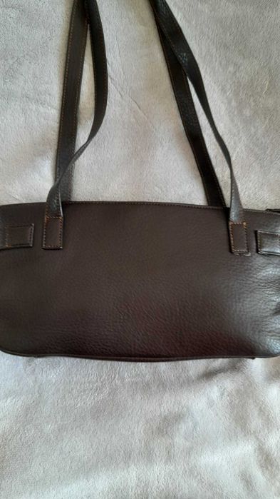 Дамска чанта Marc Picard от естествена кожа – шоколадово кафяво