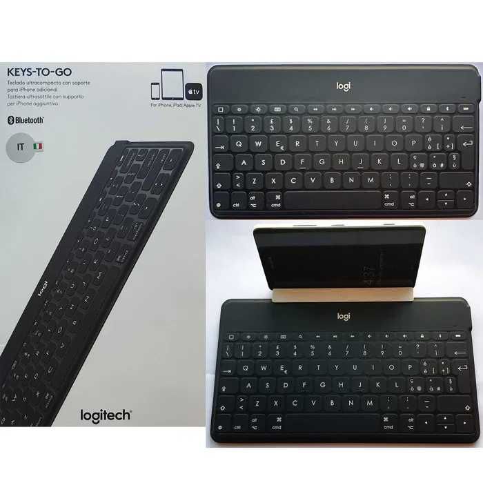 Logitech KEYS-TO-GO tastatura bluetooth iPhone iPad Apple TV laptop
