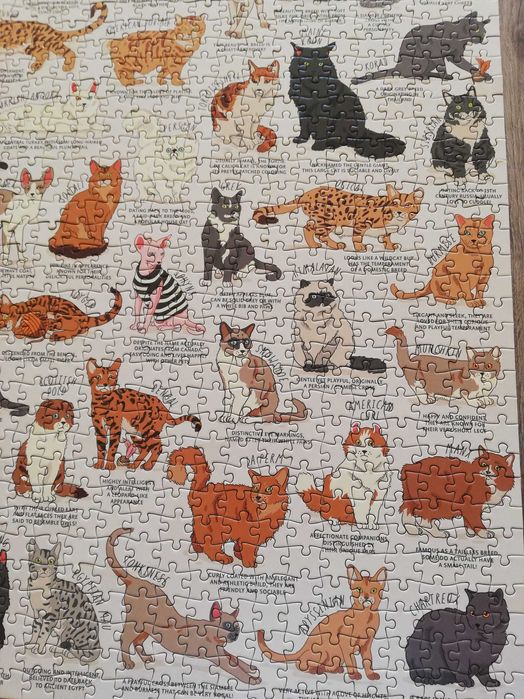 Cat Lover's Puzzle 1000 части - пъзел с породи котки