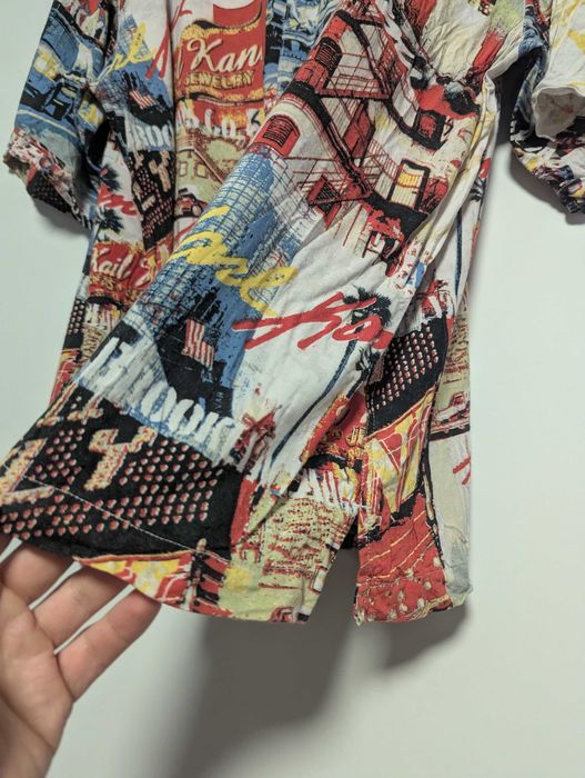Cămașă Karl Kani XL – print urban, streetwear hip‑hop