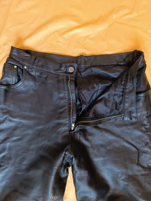 Кожен панталон естествена кожа,мотористки,мека кожа.