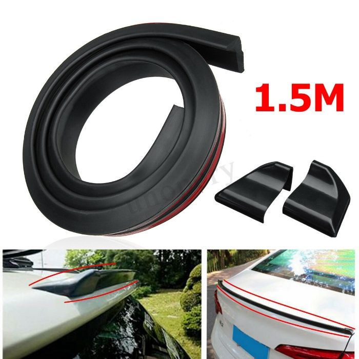 Лип Спойлер SAMURAI за заден капак, ЧЕРЕН, КАРБОН