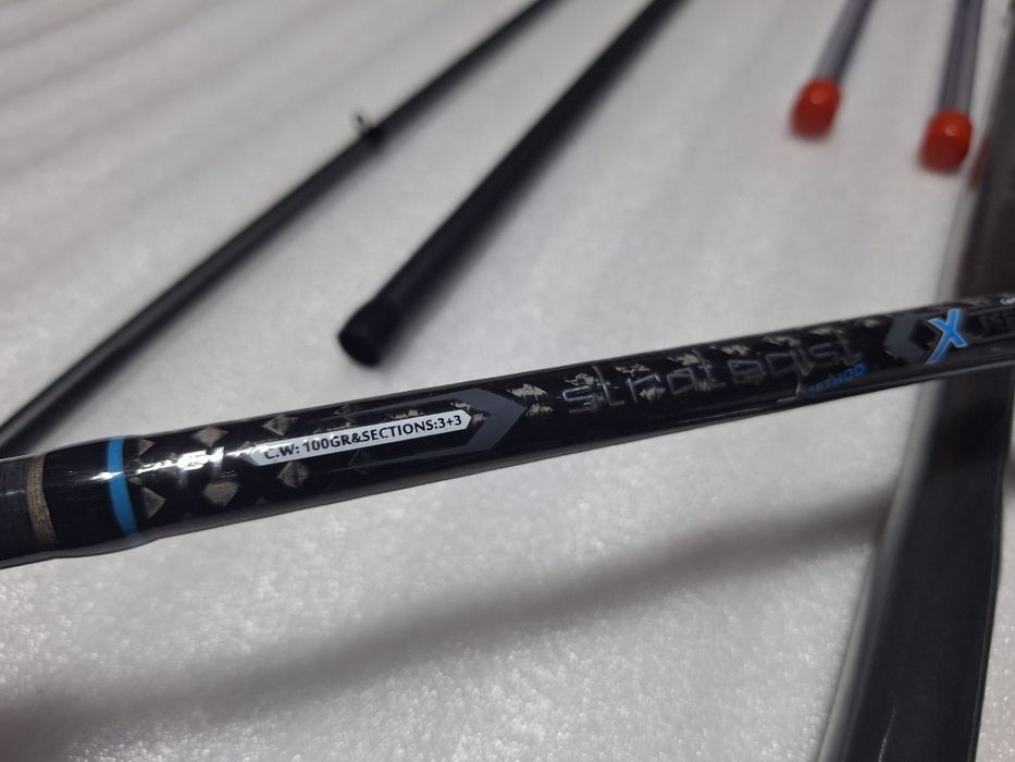 Set 2 Lansete FEEDER FL STRATEGIST Method FEEDER 3.90M, 100G, 3+3SEG