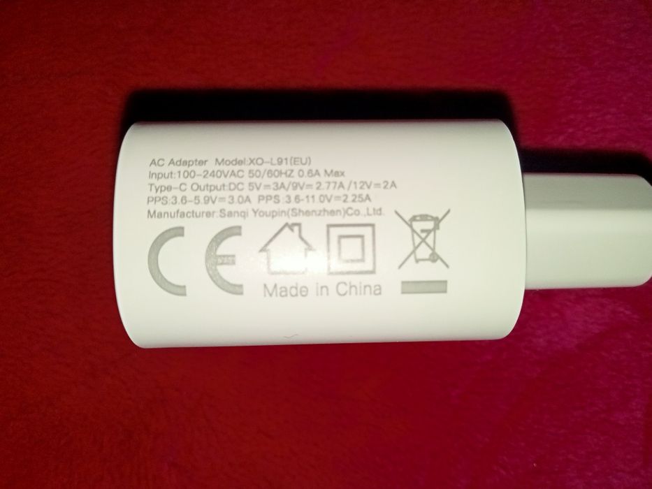 Adaptor USB C - fast charger