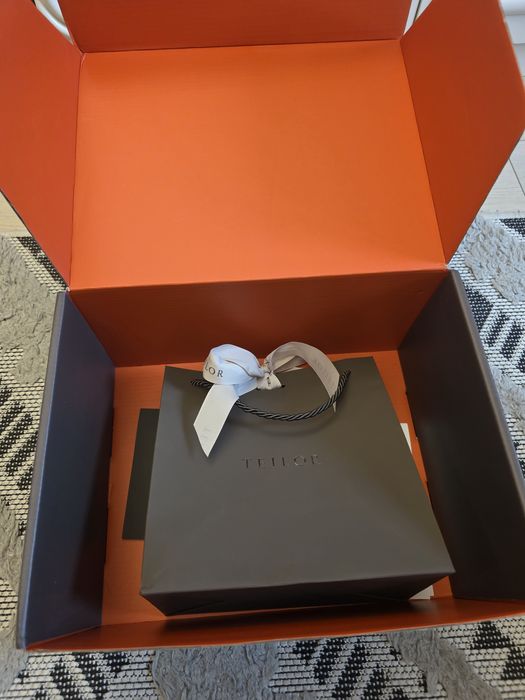 Cercei Teilor 14 K aur roz-ambalaj complet