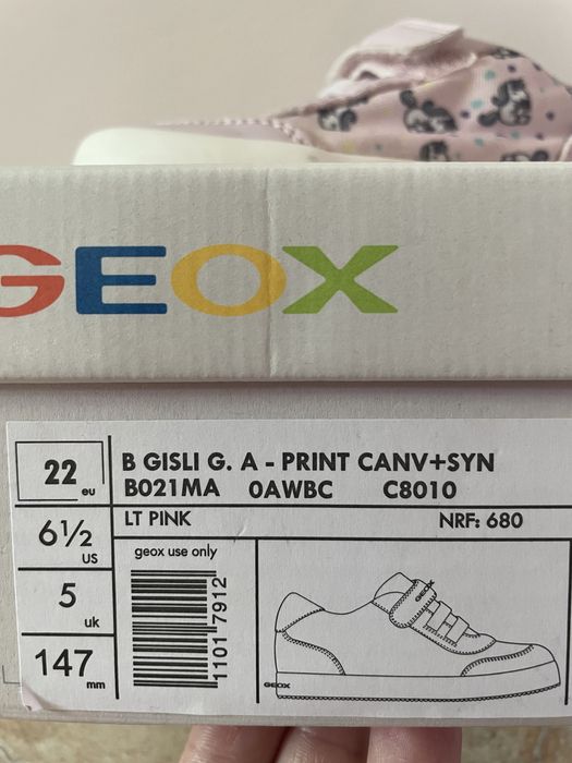 Pantofi Geox unicorni, pentru fetite, marimea 22