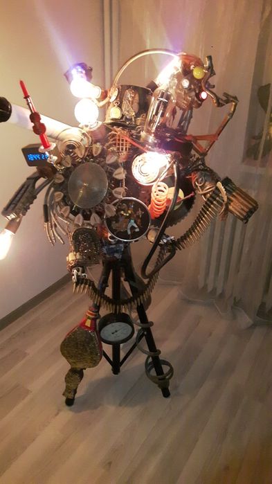 Veioză Steampunk / cyberpunk Mad Max Jules verne