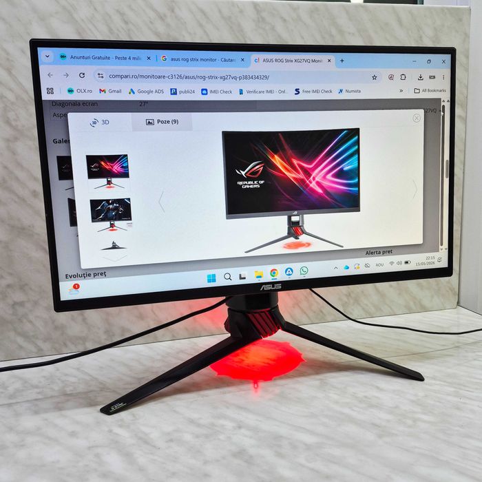 Monitor Gaming LED TN ASUS ROG Strix XG258Q 24.5" 240Hz Zeus Amanet Militari 35761