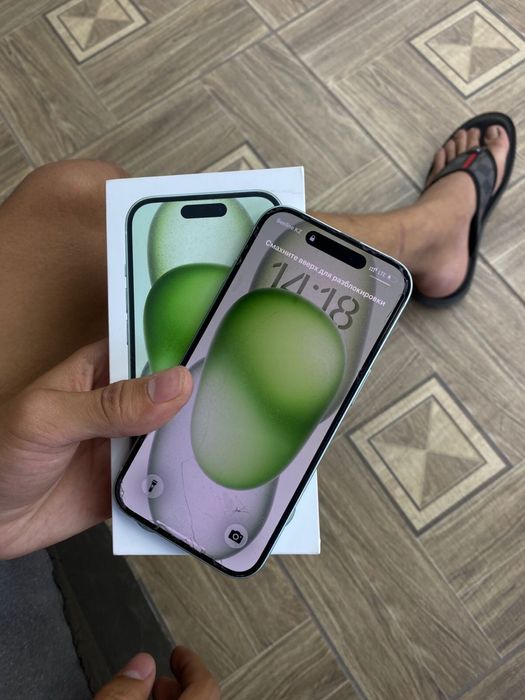 Iphone 15 green  86 akb 128гб