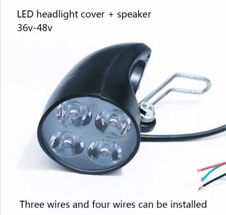 Фар 4led за 36v 48v електрически велосипеди,скутери,триколки и др.