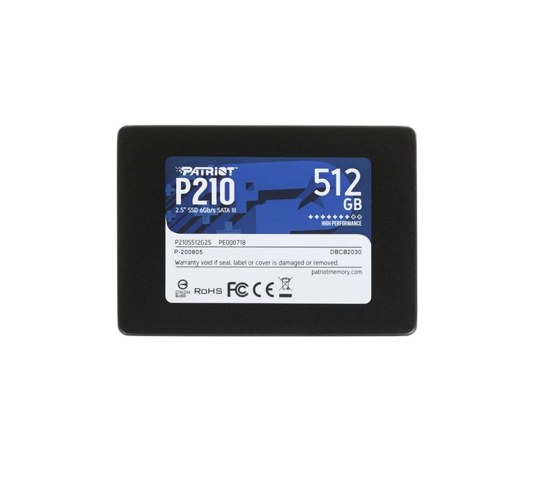 - Твердотельный накопитель SSD 512GB Patriot P210 / P220 2.5" SATA III