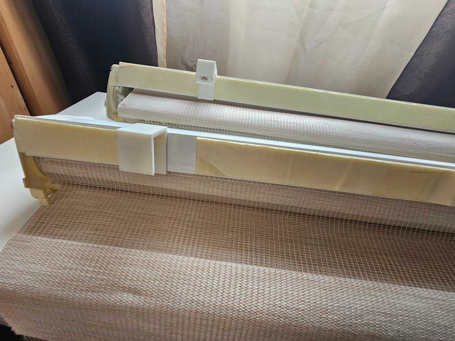 Jaluzele rolete set de 2 Bej inchis 170 lungime 85.5/81.5 latime