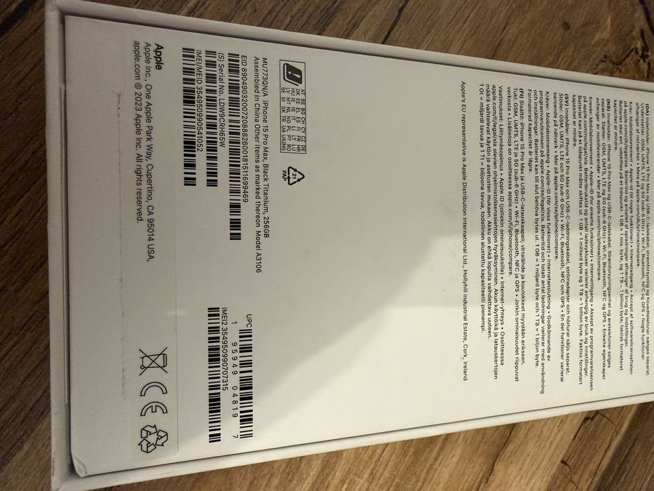 Iphone 15 Pro Max Natural Black Titanium