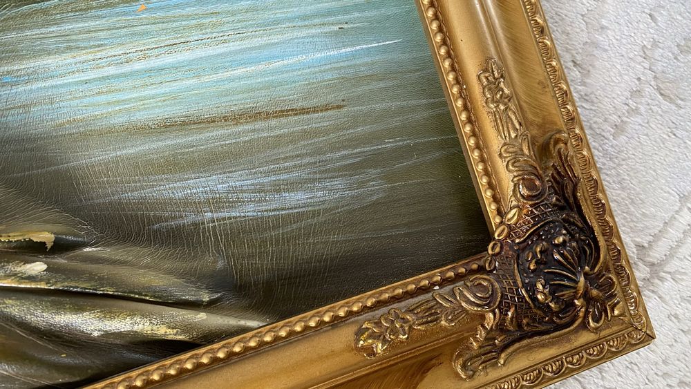 3d Кожанная картина пейзажа