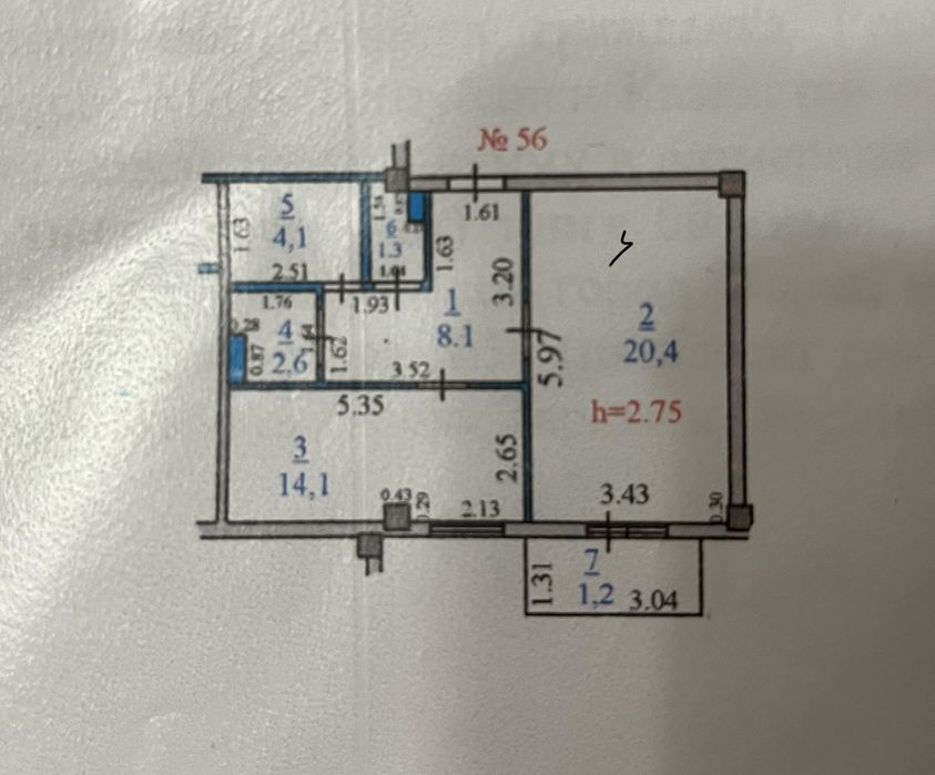 Продается 1 комнатная квартира
