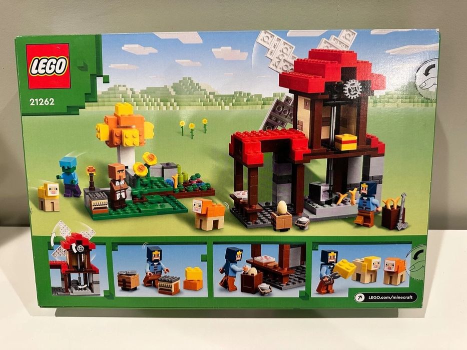SIGILAT! LEGO Minecraft 21262, Ferma cu mori de vant