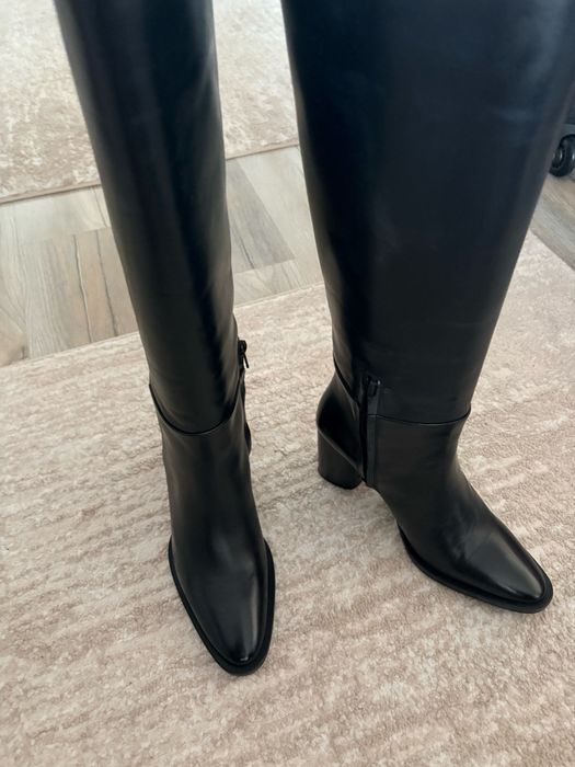 Cizme lungi piele  Zara