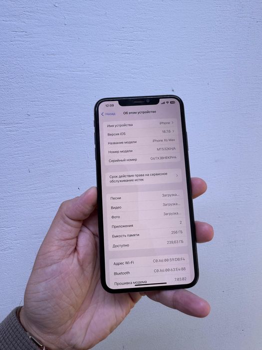 Айфон XS Max 256гб Оригинал
