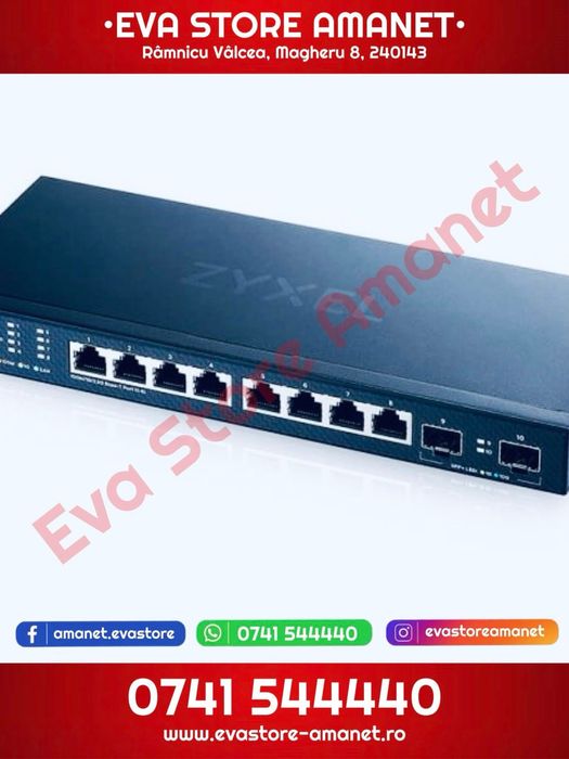 Ethernet Switch Zyxel XMG1915-10E  8PORT GBE 2 SPF+ 2.5 Gigabit