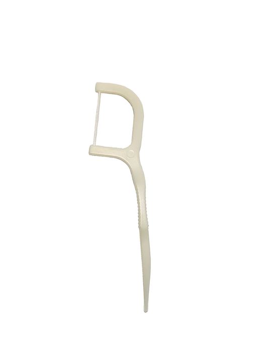 Флоссеры - зубочистки с нитью в индивидуальной упаковке.