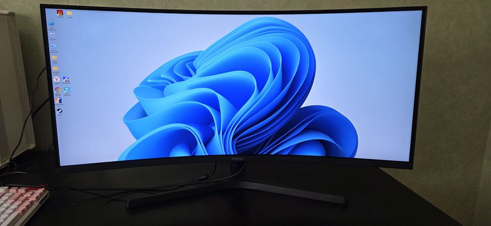 Монитор ZIFFLER 34GM1000-34" 3K WQHD Curved Gaming monitor VA panel.
