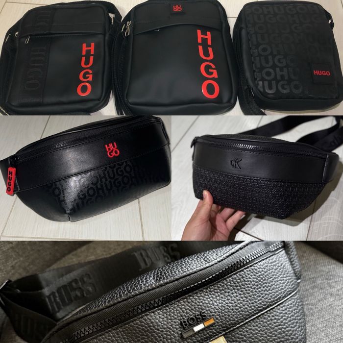 Чанта Hugo за рамо; Hugo; банан; паласка, Calvin Klein; Boss