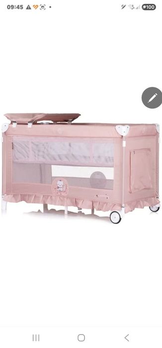 Patut pliabil Chipolino Palace Cat pink