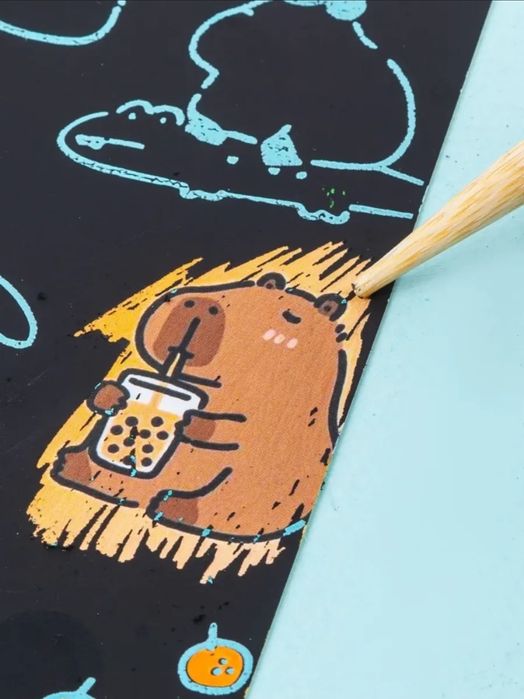 раскраски с капибарами гравюра