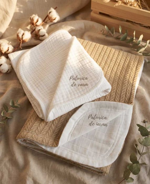 Trusou botez baiat personalizat - Set complet cu cutie din lemn Lovia
