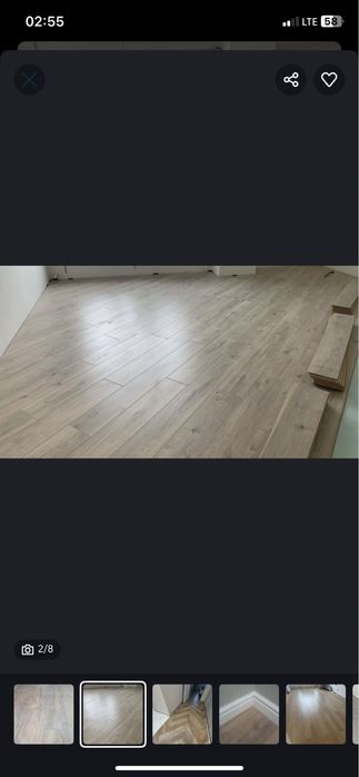 Уклада ламината и плинтуса