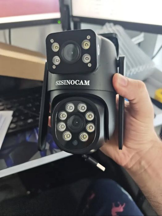 Многофункционална безжична външна охранителна камера с Wi-Fi, 1080p